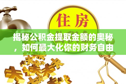 文峰揭秘公积金提取金额的奥秘，如何最大化你的财务自由