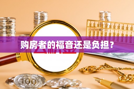 文峰购房者的福音还是负担？