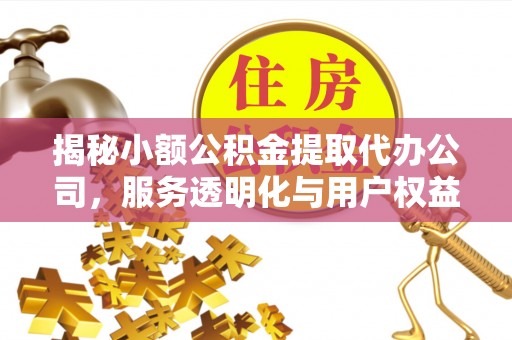 文峰揭秘小额公积金提取代办公司，服务透明化与用户权益保障
