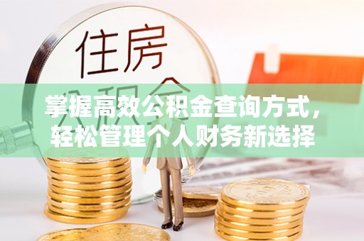 文峰掌握高效公积金查询方式，轻松管理个人财务新选择
