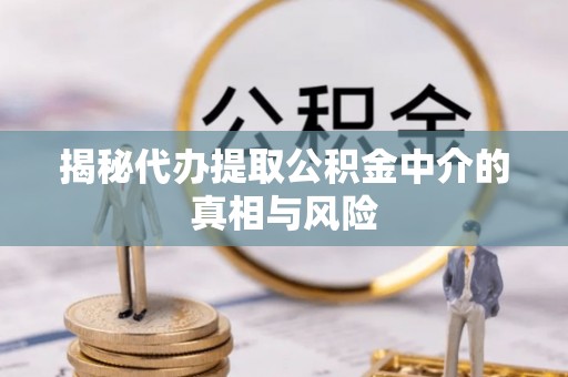 文峰揭秘代办提取公积金中介的真相与风险