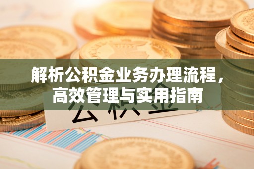 文峰解析公积金业务办理流程，高效管理与实用指南