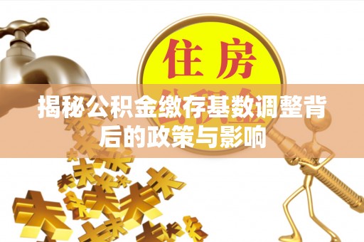 文峰揭秘公积金缴存基数调整背后的政策与影响