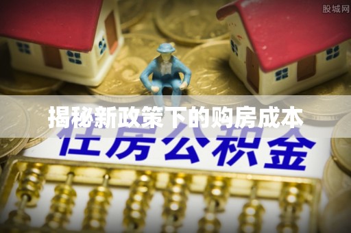 文峰揭秘新政策下的购房成本