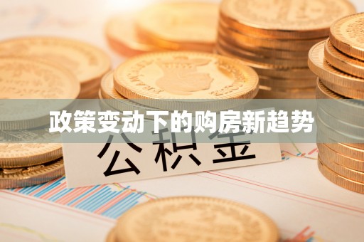 文峰政策变动下的购房新趋势