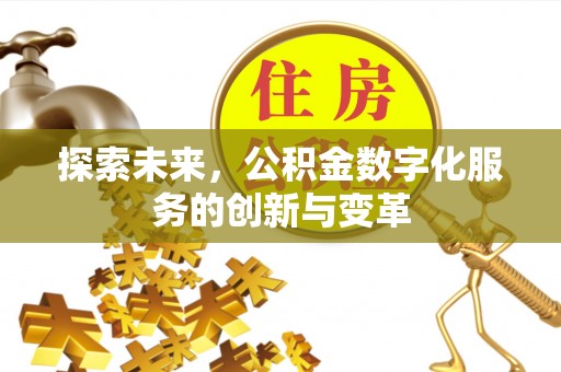 文峰探索未来，公积金数字化服务的创新与变革