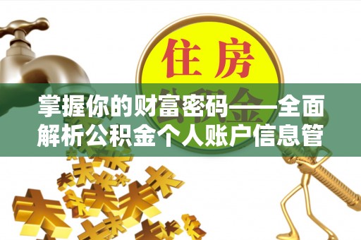 文峰掌握你的财富密码——全面解析公积金个人账户信息管理与优化