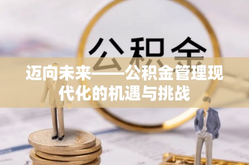 文峰迈向未来——公积金管理现代化的机遇与挑战