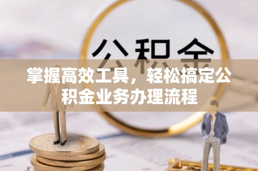 文峰掌握高效工具，轻松搞定公积金业务办理流程