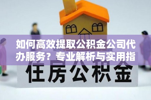 文峰如何高效提取公积金公司代办服务？专业解析与实用指南